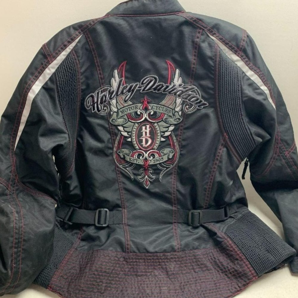 Harley Davidson Motorcycles Unisex Zip Up Riding Gear Jacket Size L